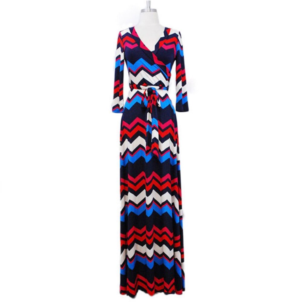 🚫SOLD OUT🚫 Wrap Dress Long Belted Maxi Dress